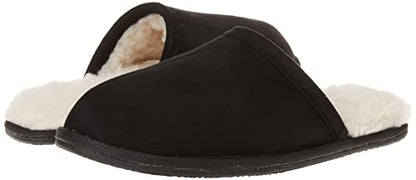 Amazon Essentials Women's Cozy Slipper, Black, 12