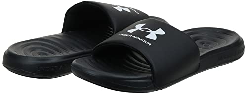 Under Armour boys Ansa Fix Slide Sandal, Black (004)/ Black, 1 Little Kid US