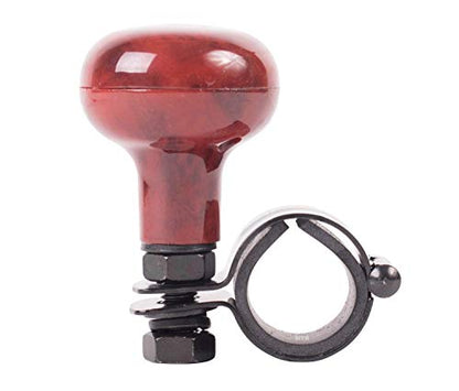 Rellix Woodgrain Steering Wheel Spinner Knob | Universal Fit for All Cars, Trucks, Semis, Tractors, Boats, Golf Carts | Suicide Power Handle Accessory