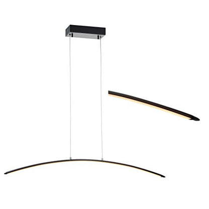 JONATHAN Y JYL7012B Roxanna 41.5" Dimmable Adjustable Integrated LED Metal Linear Pendant Minimalistic Modern Contemporary Dining Room Living Room Kitchen Foyer Bedroom Hallway, Black