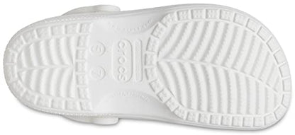 Crocs Unisex-Adult Ralen Lined Clogs | Fuzzy Slippers, White/Light Grey, 12 Women / 10 Men