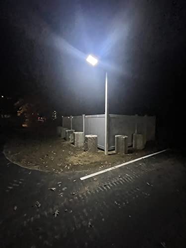 OKPRO Solar Street Lights Outdoor - 1000W Solar Parking Lot Lights, 7000K LED Solar Lights, Dusk to Dawn, Motion Sensor,IP66 Waterproof, Commercial Grade