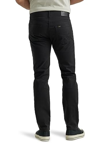 Lee Men's Extreme Motion Slim Straight Jean Black 33W x 30L