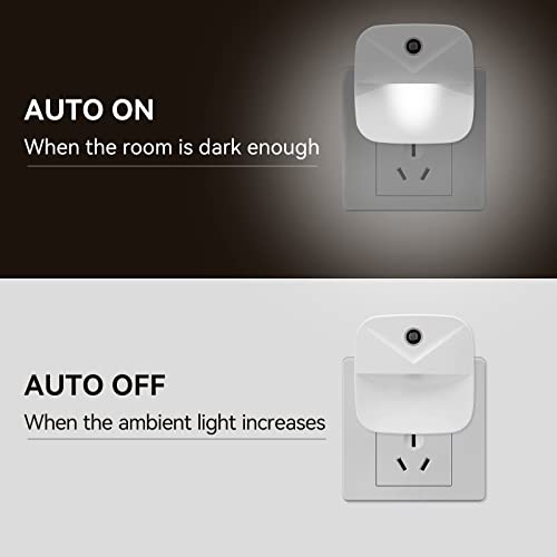 podiality LED Night Light [4 Pack] Smart Light Sensor Suitable for Bedroom, Bathroom, Toilet, Stairs, Kitchen, Hallway(Warm Light)