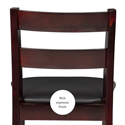 Linon Merlot Soho Armless Barstool Triena Stool, Bar Height