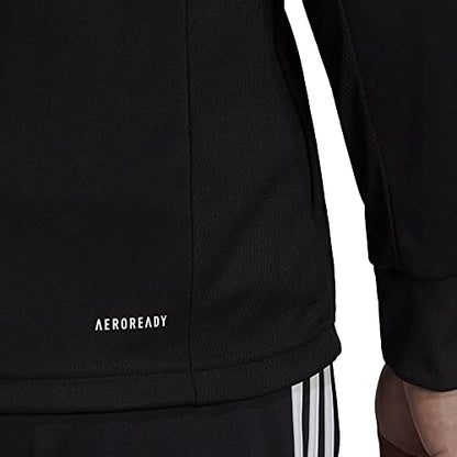 adidas Men's AEROREADY Sereno Cut 3-Stripes Slim Track Top, Black/White, Small