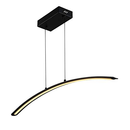 JONATHAN Y JYL7012B Roxanna 41.5" Dimmable Adjustable Integrated LED Metal Linear Pendant Minimalistic Modern Contemporary Dining Room Living Room Kitchen Foyer Bedroom Hallway, Black