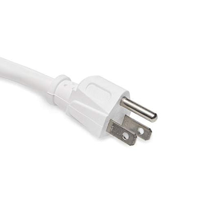Amazon Basics 6-Outlet, 200 Joule Surge Protector Power Strip, 2 Foot, White - Pack of 2