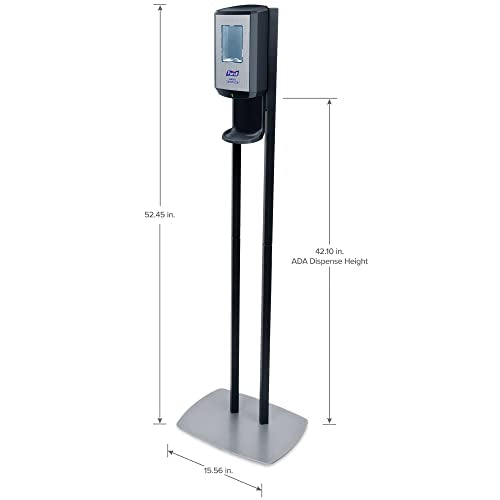 PURELL CS6 Dispenser Floor Stand with CS6 Automatic Dispenser, Graphite (Pack of 1) - 7416-DS