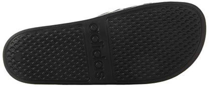 adidas Unisex Adilette Aqua Slides Sandal, Core Black/White/Core Black, 9 US Men