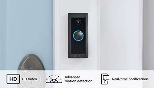Ring Video Doorbell Wired – Convenient features in a compact design, pair with Ring Chime to hear audio alerts in your home (existing doorbell wiring required)