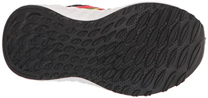 New Balance Kid's Fresh Foam Arishi V2 Bungee Running Shoe, Neo Flame/Black/Lemonade, 12.5 Little Kid