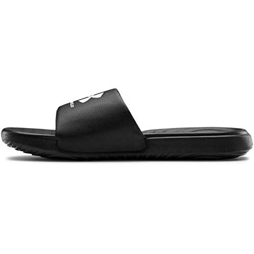 Under Armour boys Ansa Fix Slide Sandal, Black (004)/ Black, 1 Little Kid US