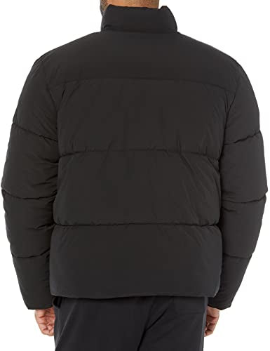 Amazon Essentials Men's Mock Neck Puffer (Available in Big & Tall), Black, Medium