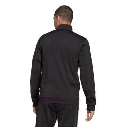 adidas Men's Warm-up Tricot Regular 3-stripes Track Jacket Black/Black Small