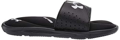 Under Armour Boys' Ignite VI Slide Sandal, Black (001)/Black, 3 M US Little Kid