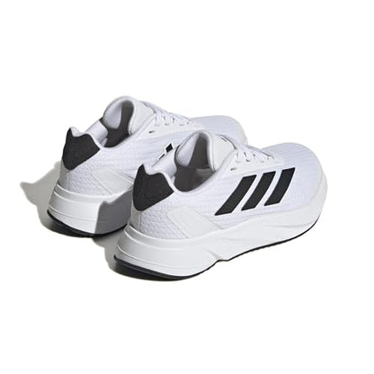 adidas Duramo SL Sneaker, White/Core Black/Grey, 11.5 US Unisex Little Kid