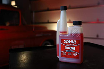 STA-BIL Storage Fuel Stabilizer - Keeps Fuel Fresh for 24 Months - Prevents Corrosion - Gasoline Treatment that Protects Fuel System - Fuel Saver - Treats 40 Gallons - 16 Fl. Oz. (22207-12PK)