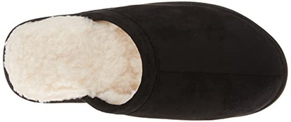 Amazon Essentials Women's Cozy Slipper, Black, 12