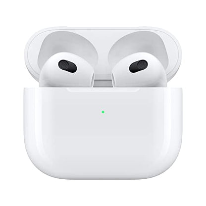 Apple AirPods (3rd Generation) Wireless Earbuds with Lightning Charging Case. Spatial Audio, Sweat and Water Resistant, Up to 30 Hours of Battery Life. Bluetooth Headphones for iPhone