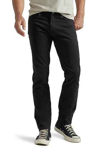 Lee Men's Extreme Motion Slim Straight Jean Black 30W x 30L