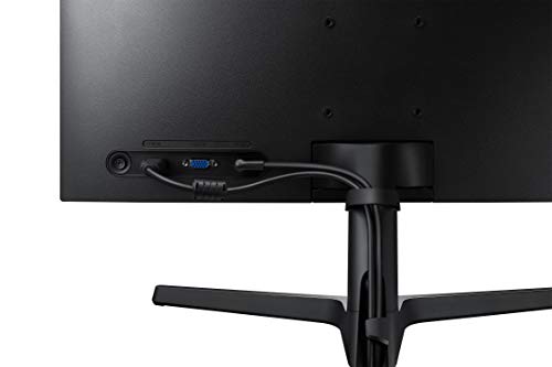 SAMSUNG 24" SR35 Series FHD 1080p Computer Monitor, 75Hz, IPS Panel, HDMI, VGA (D-Sub), VESA Compatible, 3-Sided Border-Less LS24R356FZNXZA, Black