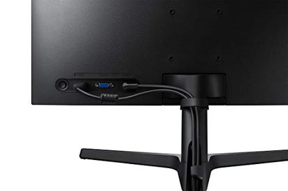 SAMSUNG 24" SR35 Series FHD 1080p Computer Monitor, 75Hz, IPS Panel, HDMI, VGA (D-Sub), VESA Compatible, 3-Sided Border-Less LS24R356FZNXZA, Black