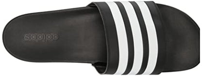 adidas Adult Adilette Comfort Slides Core Black/White/Core Black 8