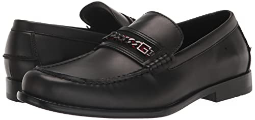 GUESS Men's CAMOX Loafer, Black 001, 7.5
