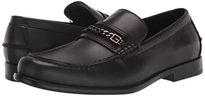 GUESS Men's CAMOX Loafer, Black 001, 7.5