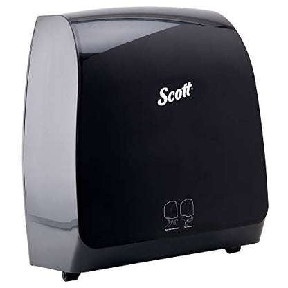 Scott Pro Automatic Hard Roll Paper Towel Dispenser System (34348), for Blue Core Scott Pro Roll Towels, Smoke/Black, 1 / Case