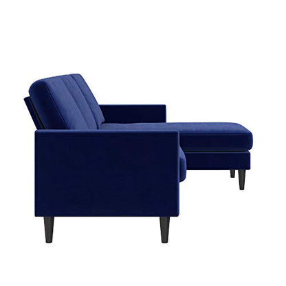 Mr. Kate Winston Sofa Sectional, Blue Velvet
