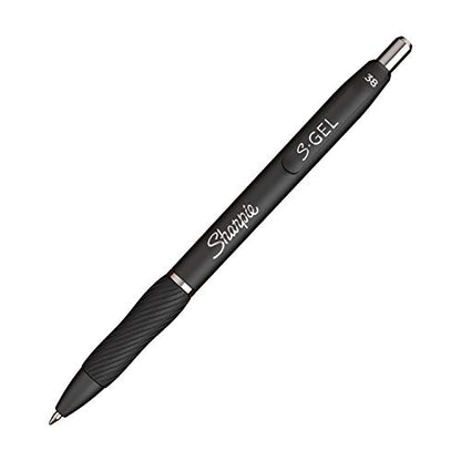 SHARPIE S-Gel, Gel Pens, Ultra Fine Point (0.38mm), Black, 4 Count