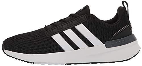 adidas Men's Racer TR21 Trail Running Shoe, Black/White/Core Black, 11