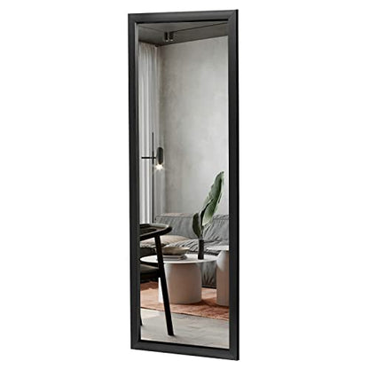 NeuType 43"x16" Full Length Mirror Wall Mirror Floor & Full Length Mirrors Body Mirror Standing Mirror Black Mirror Shower Mirror Boho Mirror Polystyrene Frame No Stand