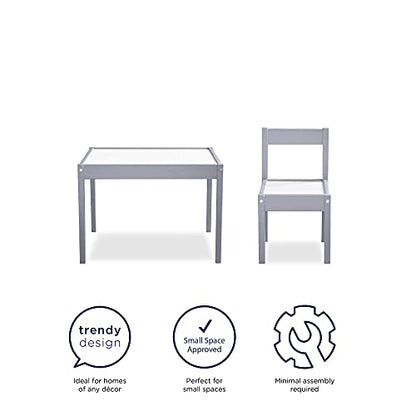 Baby Relax Hunter 3 Piece Kiddy Table and Chair Set, Gray