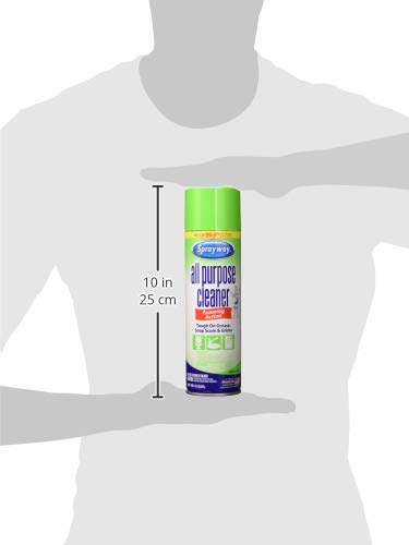 Sprayway SW5002R All Purpose Disinfectant Cleaner, Foaming Action, 19 Ounce