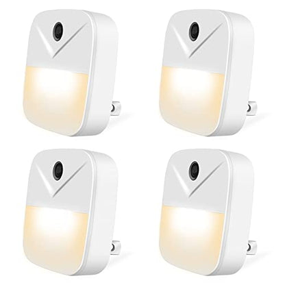 podiality LED Night Light [4 Pack] Smart Light Sensor Suitable for Bedroom, Bathroom, Toilet, Stairs, Kitchen, Hallway(Warm Light)