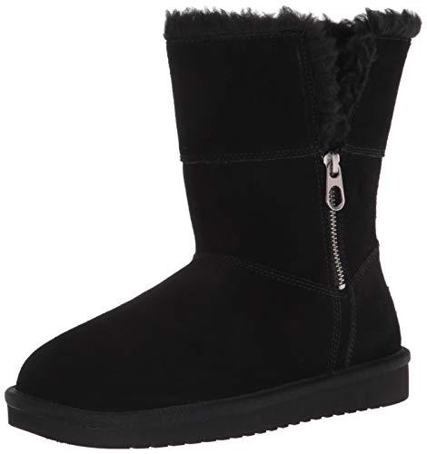 Koolaburra by UGG Women's Aribel Short Mid Calf Boot, Black, 10