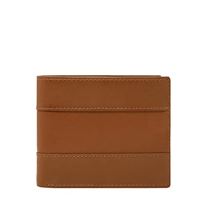 Fossil Men's Leather Bifold Wallet with Flip ID Window for Men