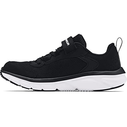 Under Armour boys Pre School Assert 9 Alternate Closure Sneaker, Black/White, 3 Little Kid US