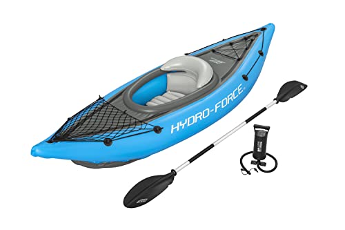 Bestway Hydro Force Inflatable Kayak Set | Includes Seat, Paddle, Hand Pump, Storage Carry Bag | Great for Adults, Kids and Families
