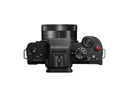 Panasonic LUMIX G100 4k Mirrorless Camera for Photo and Video, Built-in Microphone with Tracking, Micro Four Thirds Interchangeable Lens System, 12-32mm Lens, 5-Axis Hybrid I.S., DC-G100KK (Black)