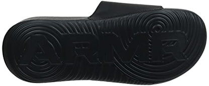 Under Armour boys Ansa Fix Slide Sandal, Black (004)/ Black, 1 Little Kid US