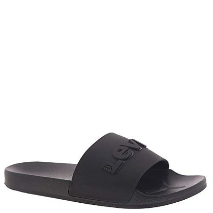 Levi's Mens 3D Slide Slip On Sandal Shoe, Black, 9 M