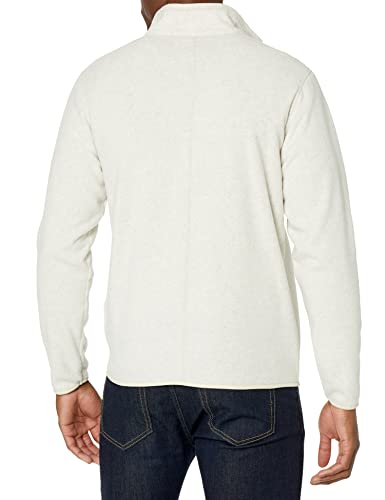 Amazon Essentials Men's Full-Zip Fleece Jacket (Available in Big & Tall), Oatmeal Heather, Medium