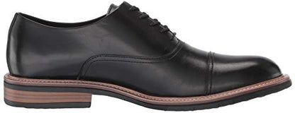 Kenneth Cole REACTION Men's Klay Flex Lace Up Bordeaux, Black, 10