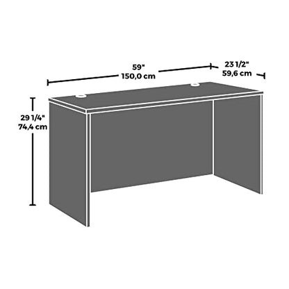 OFFICE WORKS BY SAUDER Affirm Commercial Desk 60" x 24", L: 59.06" x W: 23.47" x H: 29.29", Hudson Elm Finish