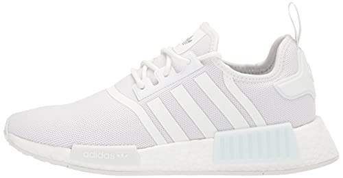 adidas Originals womens Nmd_r1's Sneaker, White/White/Silver Metallic, 7.5 US