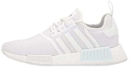adidas Originals womens Nmd_r1's Sneaker, White/White/Silver Metallic, 7.5 US